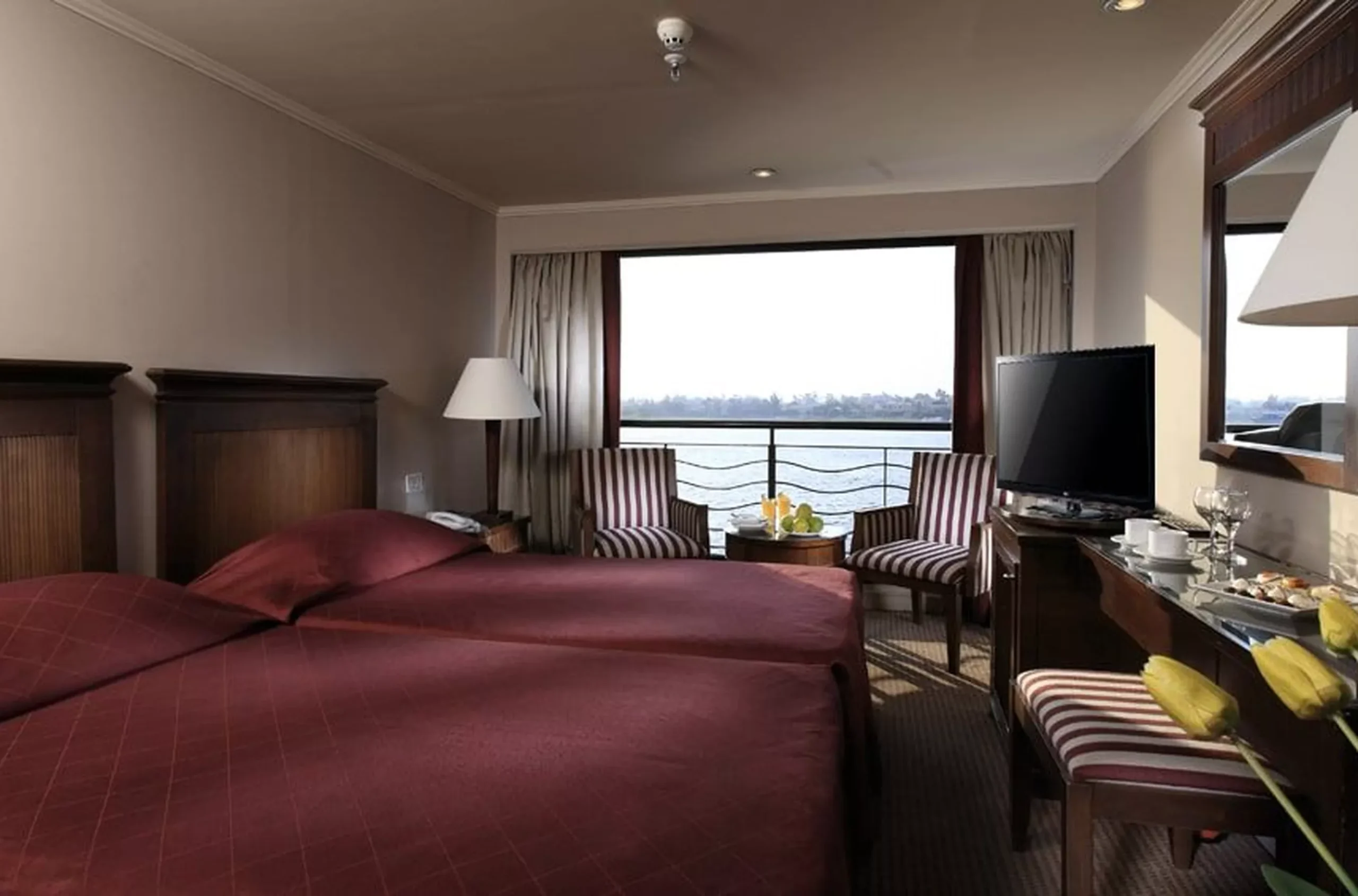 Cabin aboard the JAZ Crown Empress Nile Cruise Nile cruise